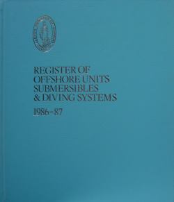 Register of Offshore Units, Submersibles & Diving Systems 1986 - 87